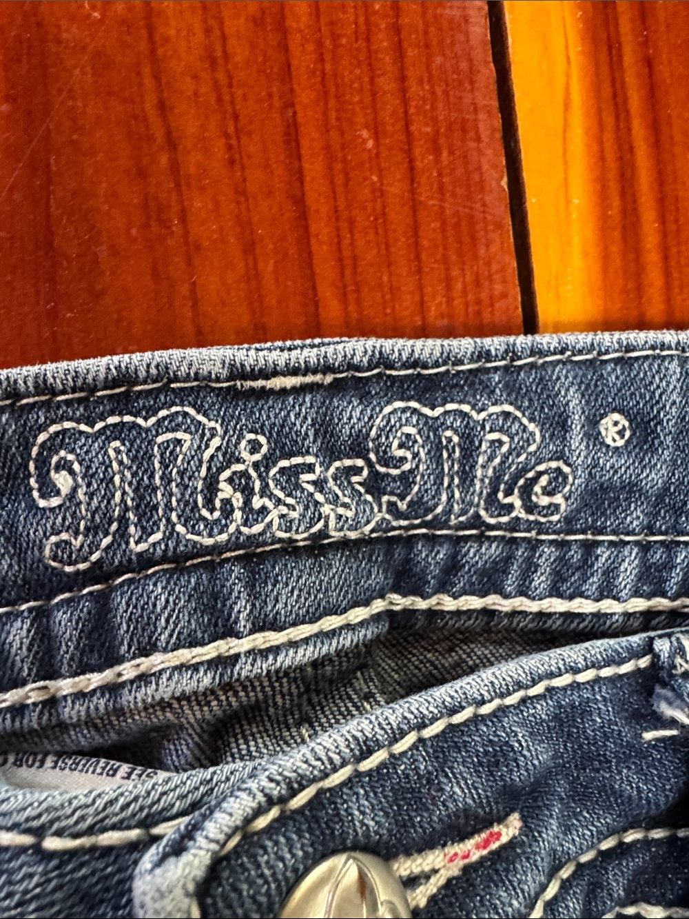 Miss Me Blue Flare Jeans with Subtle Whiskering Chloe Boot Cut - Picture 2 of 10